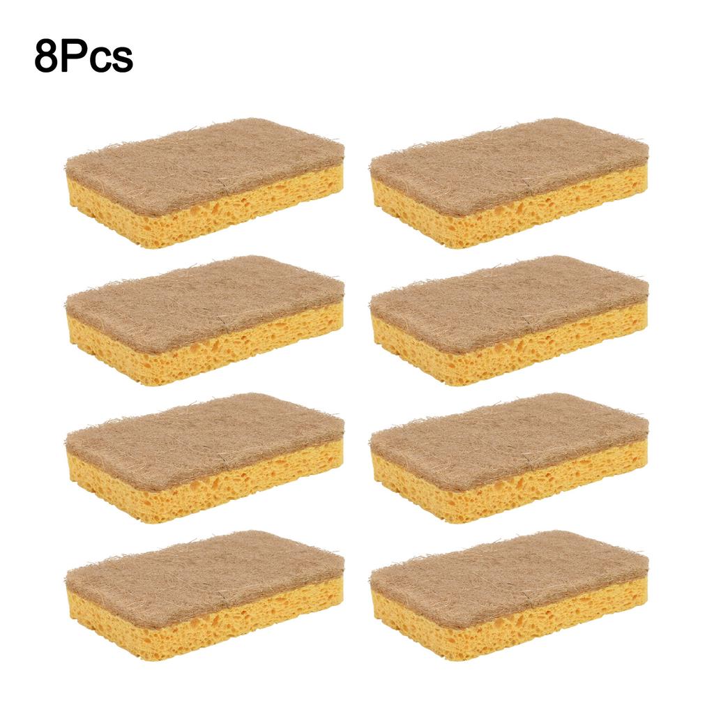 Eco Compostable Dish Sponge 20 Pack for Heavy Duty Kitchen Cleaning Tasks