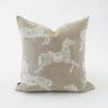 Croker Horse 45x45cm 50x50cm Throw Pillow Cushion Cover - Leopard And Horse Oat Color Luxury Oat Color Couch Pillow Without Core