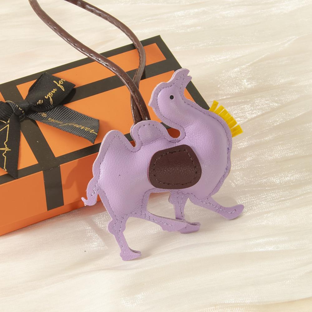 

Мультяшная вешалка из ПУ кожи Подвеска для сумки из ПУ кожи Милый брелок в виде верблюда Мужской Style G