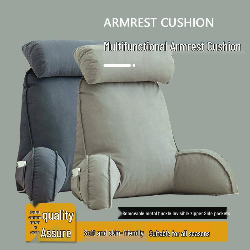 Bedside Soft Pack Backrest Cushion - Neck, Reading, and Lumbar Support Pillow