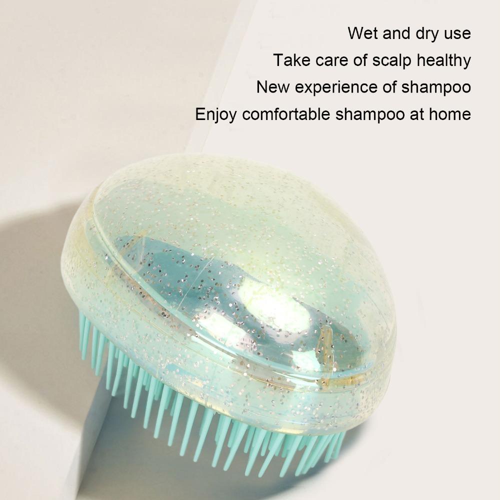 Soft Egg Shape Hair Brush Portable Detangling Hair Brush Massage Detangling Brush Salon Use