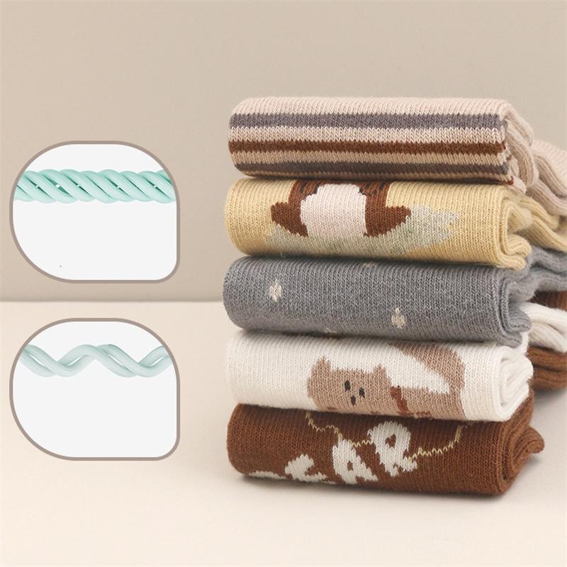 Lawadka Baby Girls Boys Floor Socks Non Slip Cotton Soft Cartoon Toddler Socks For Kids Boy Girl Indoor Autumn Winter Sock 0-5Y