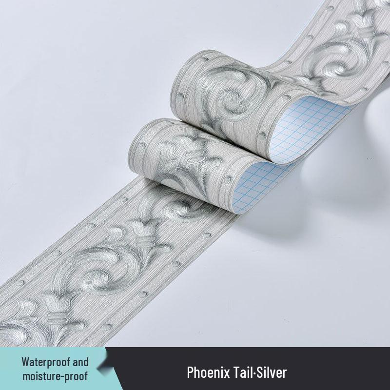 Plintă Decorativă Impermeabilă din PVC și Autocolante de Perete pentru Casă