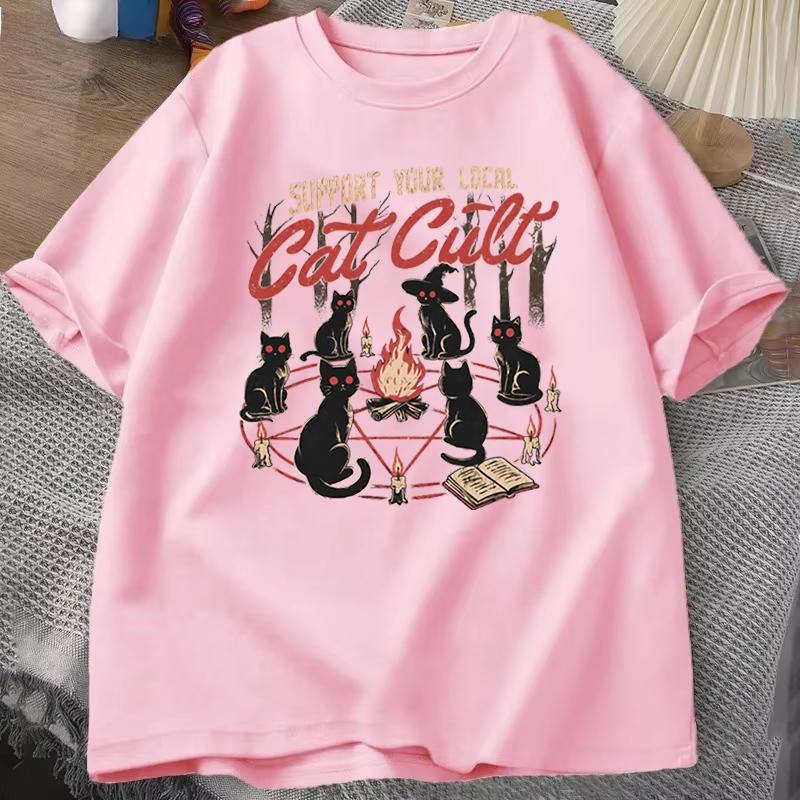 Cute Cat Paw Print Short Sleeve Tshirt Cat Lover Gift Vintage Casual Tee Cat Dad Gift Casual Graphic Tshirt Crewneck Tops