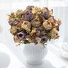 Artificial Flowers Retro Bud Peony Wedding Wreath Home Room Decor Outdoor Yard Wreath Bridal Bouquets High Quality Vase Diy Gift