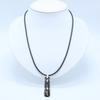 TIFFANY&Co. SV925 Narrow Barcode Necklace Silver / BlackUsed