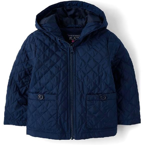 The Children s Place Baby Girls And Toddler Zip Up Quilted Hooded Jacket 3T