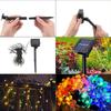Outdoor Garden Sakura Flower Solar Lamp 10/20/50LED String Fairy Lights Solar Garlands Garden Christmas Courtyard Decor