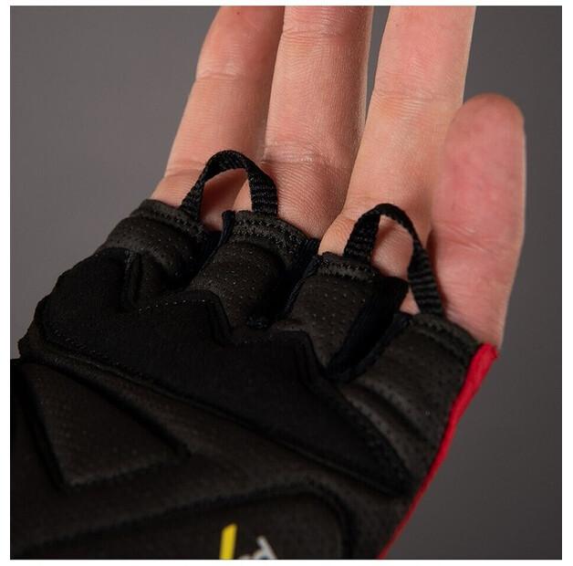 Chiba Gel Comfort Active Bicycle Gloves (Red Black)