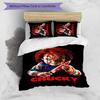 Chucky 3pcs Bedding Set Duvet Cover Closure Includes 1 Duvet Cover & 2 Pillowcases for All Seasons Bedroom Home Dorm Decor