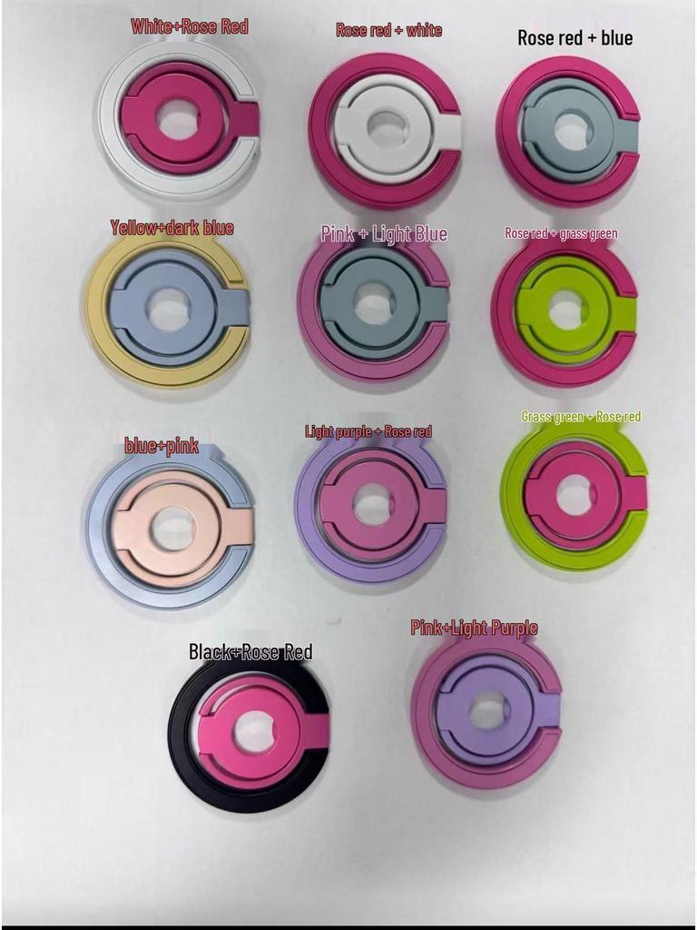Foldable Magnetic Phone Holder Ring - Strong Grip for Hands-Free Use