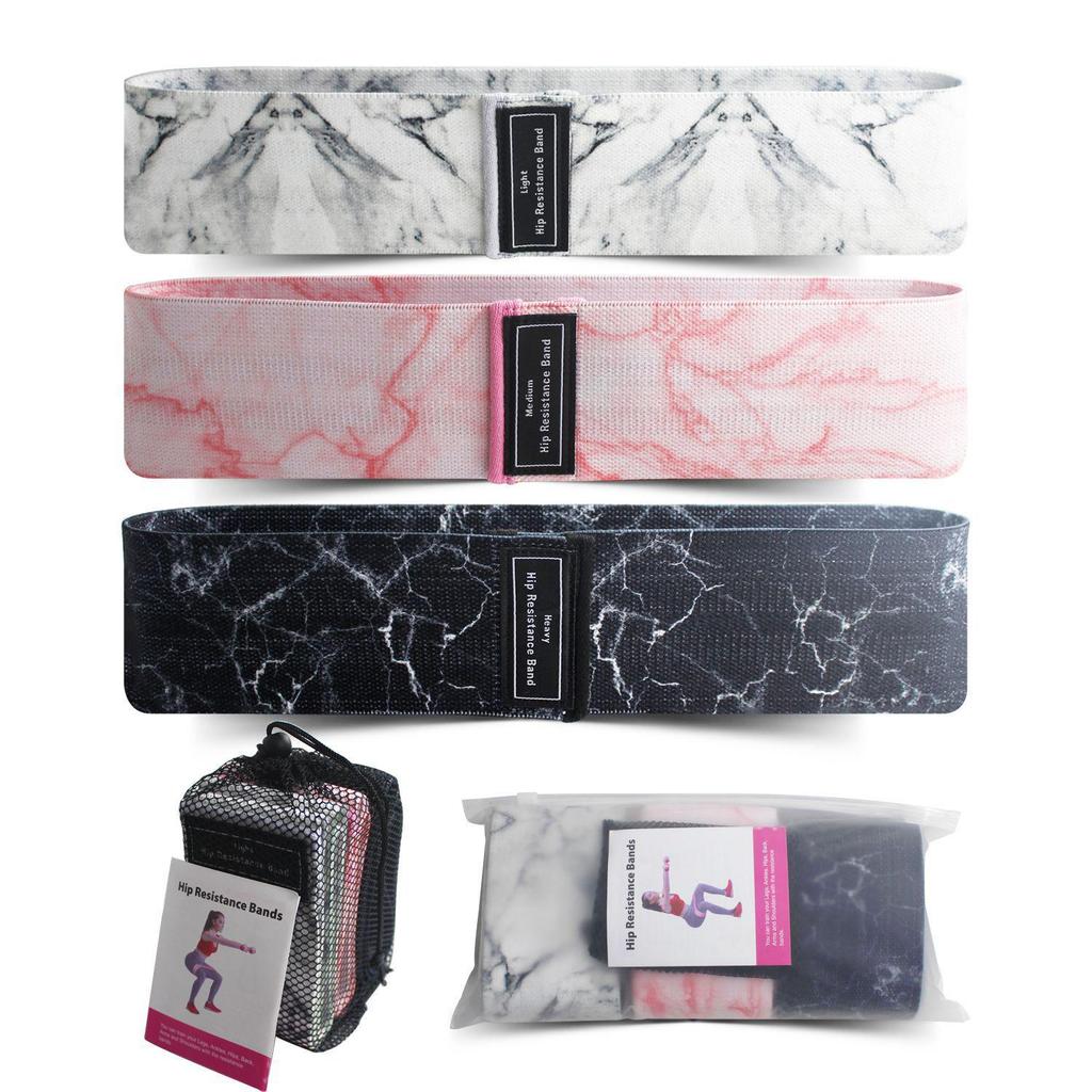 Elastic Resistance Bands for Fitness, Booty, Squat & Glute Workouts