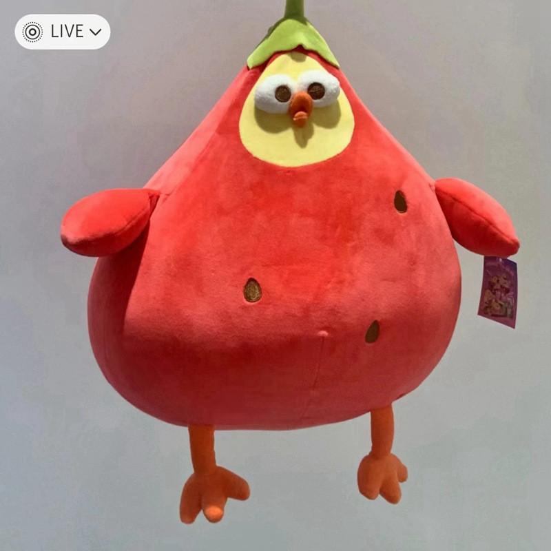 Duddun Chicken Plush Toy Cute Feather Filling For Kids Bedroom Decor Gift