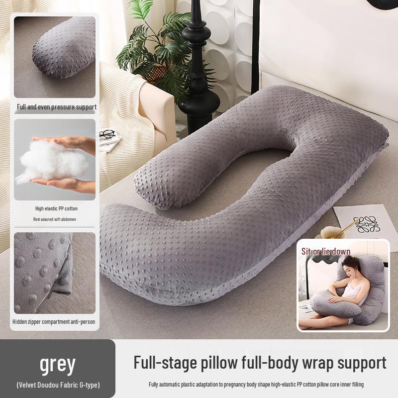 Pregnancy Support Pillow: G, U & L Shapes for Side Sleeping & Back Support
