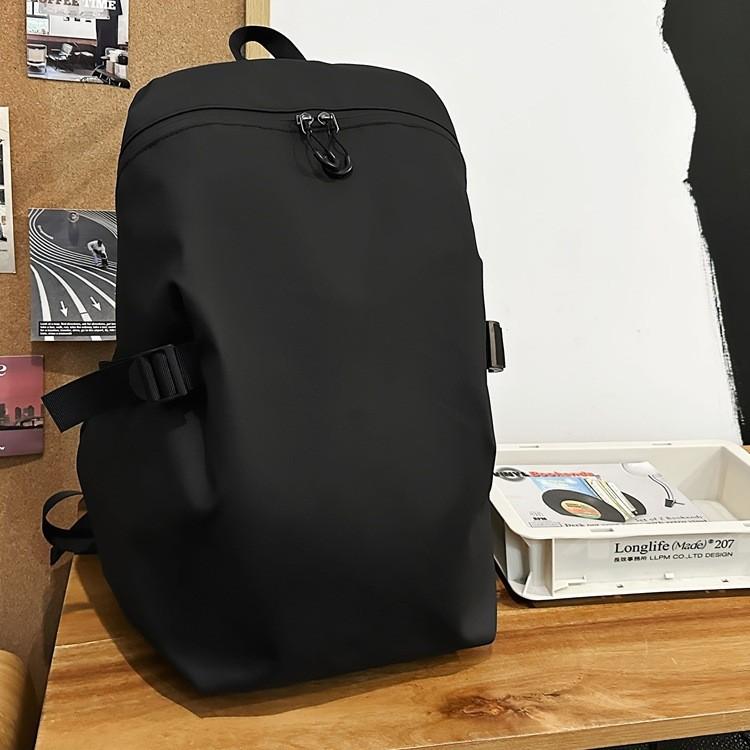Mori Sac d'école grande capacité couleur unie Tendance masculine Version coréenne du nouveau sac à dos étudiant de campus Sac à dos ins pour femmes