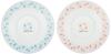 Dick Bruna "Miffy Mosaic Art" Miffy Pasta Plate Pair Set (Gift Boxed) 22cm Diameter Blue & Pink 278762