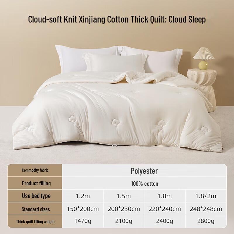 

Mengjie Cloud Soft Knit Xinjiang Cotton Quilt