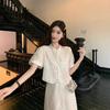 New Chinese-style Fringed Disc Buckle Temperament Short-sleeved Shirt High Waist Skirt Women's Summer 2026 New Fashion Suit