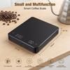 USB Digital Coffee Scale Rechargeable LED Screen 0.1g High Accuracy Kitchen Espresso Brewing Measuring Timer Scale