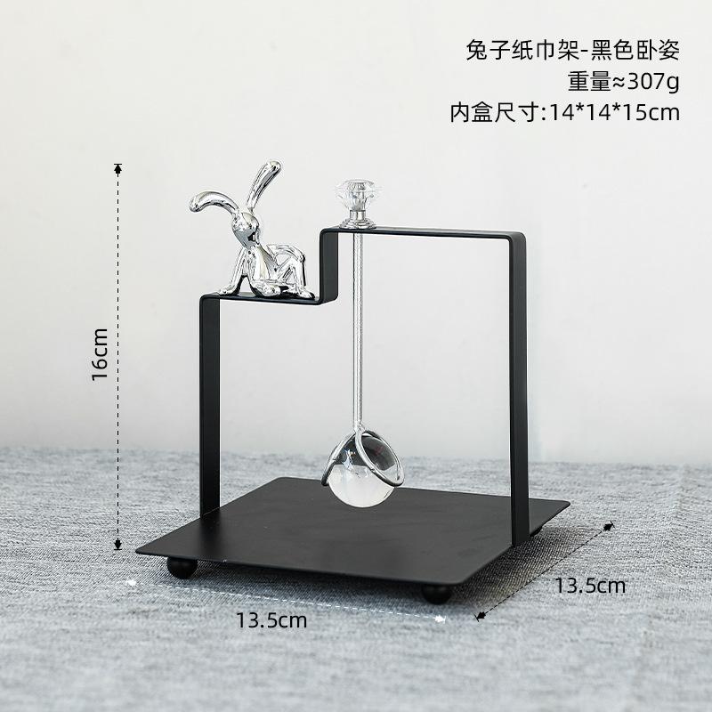Square Metal Crystal Tissue Holder Electroplating Home Tabletop Tissue Decoration Upright Storage Press Base