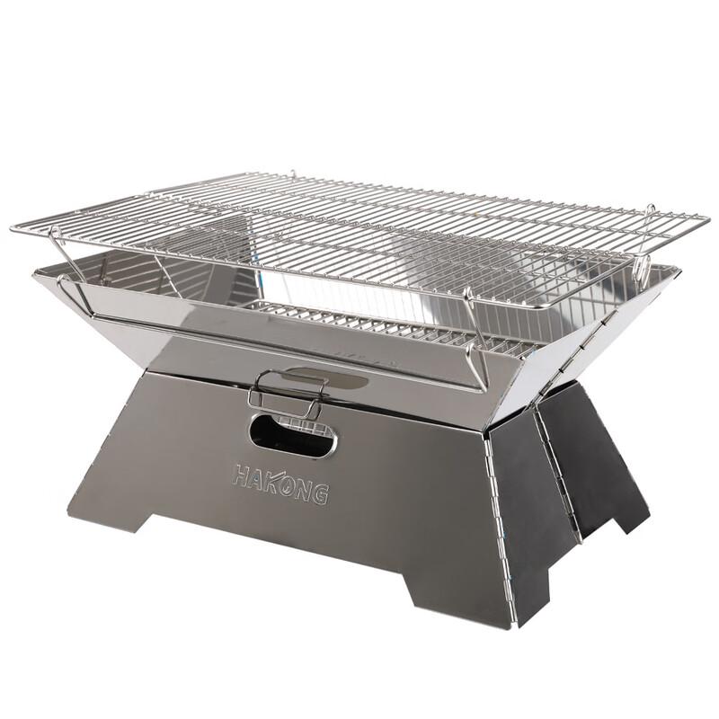 Portable Folding Stainless Steel BBQ Grill