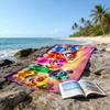 1pc Paw Paw21 Beach Towel, Beach and Seaside Swimming Pool Equipment, Fashion Pattern, Rectangular, Travel Essentials
