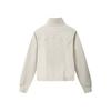 FILA White Minimalist Comfortable Slim Fit Stand Collar Jacket Women jackets F11W633501FBG