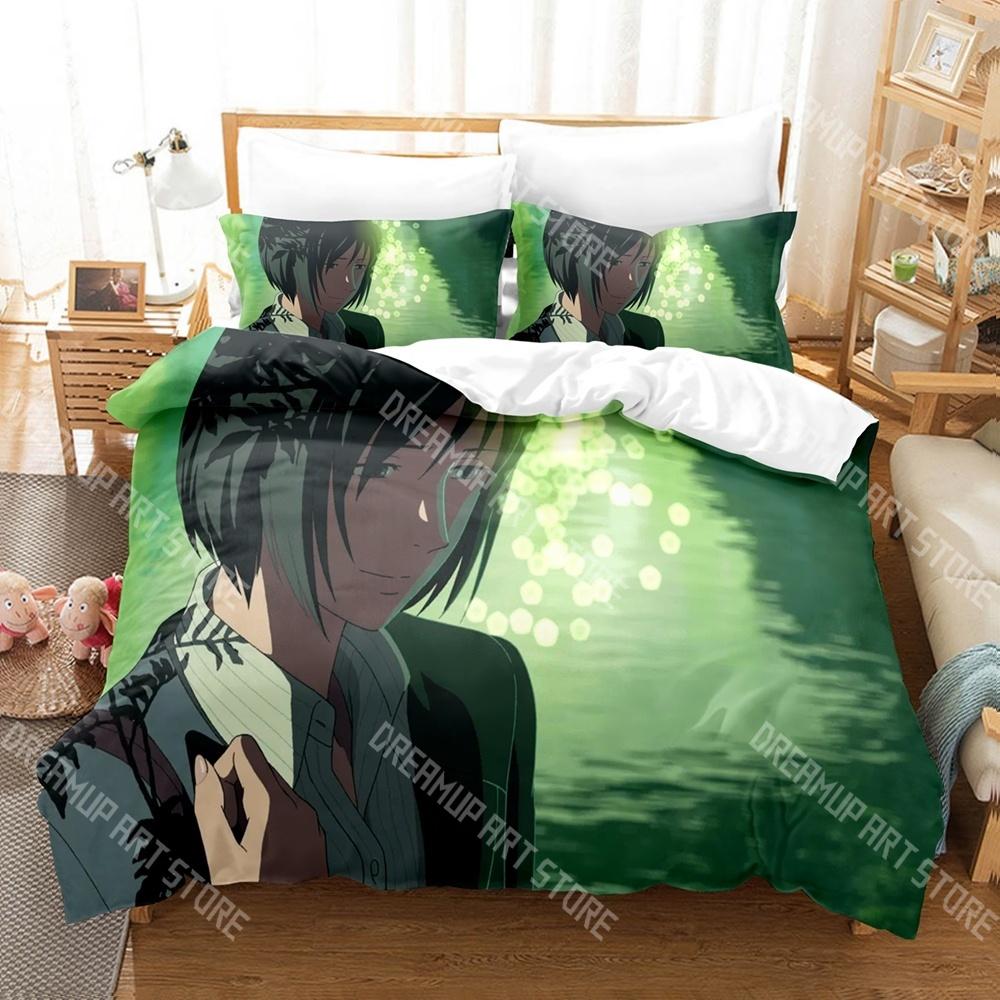 Fashion The Garden Of Words Bedding Set Single Twin Full Queen King Size Bed Set Kids Bedroom Duvetcover Sets Bed Sheet Set
