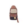 Li Ning Anti-Wu Grass And Wood Series Sports Color Block Letter Logo Zipper Crossbody Chest Bag Unisex Bags Dark-Brown Black ABDS637-4