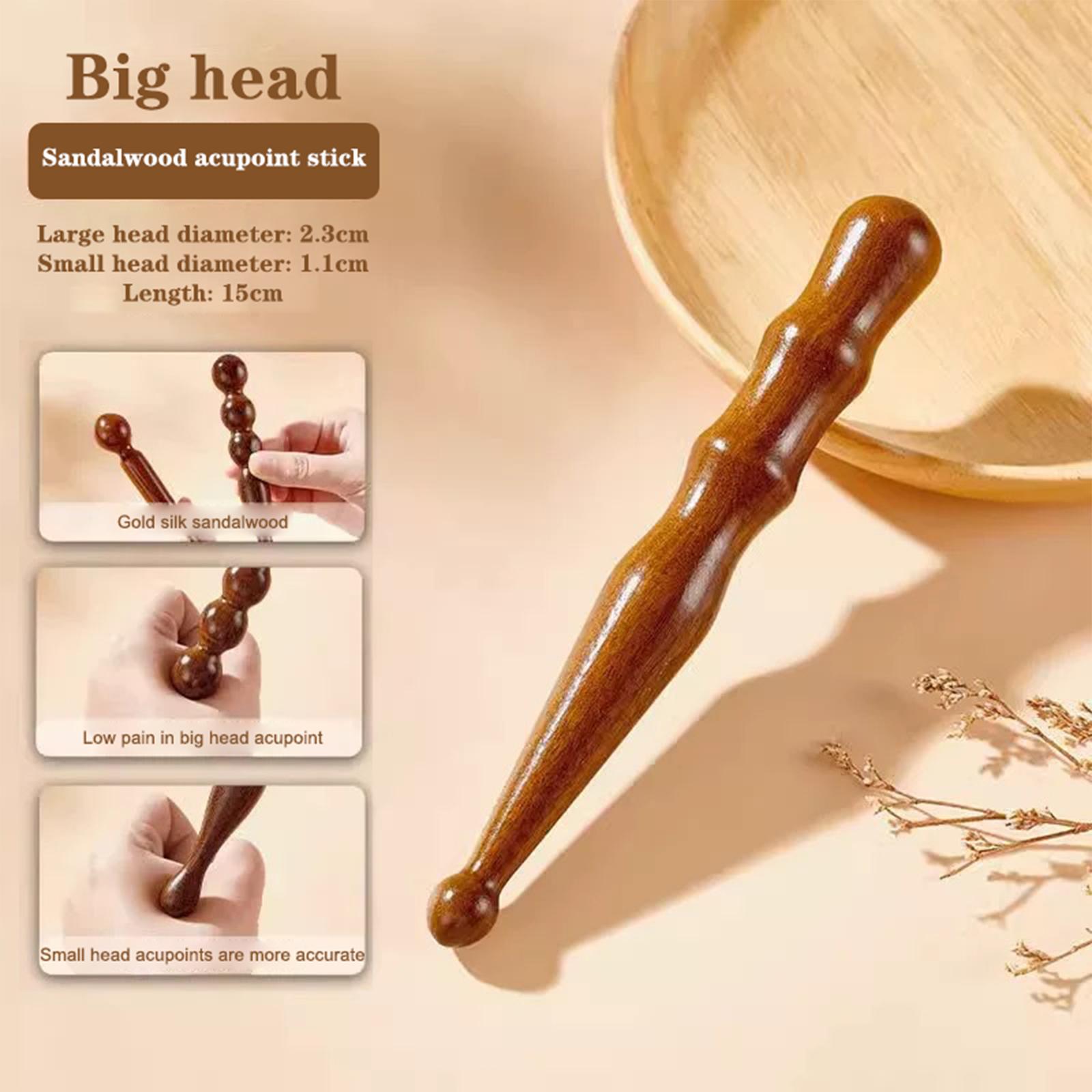 Wooden Acupoint Stick Foot Head Body Massage Stick Meridian Massage Beauty Accessories Acupoint Massage Tool A1