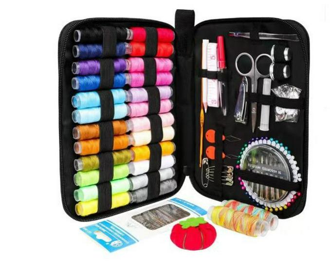 Kit de cusut portabil cu 86 de piese cu geantă din pânză Oxford