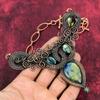 Labradorite Necklace Copper Wire Wrapped Necklace Adjustable Chain Necklace Copper Jewelry Handmade Real Gemstone Necklace Wire Wrap Jewelry