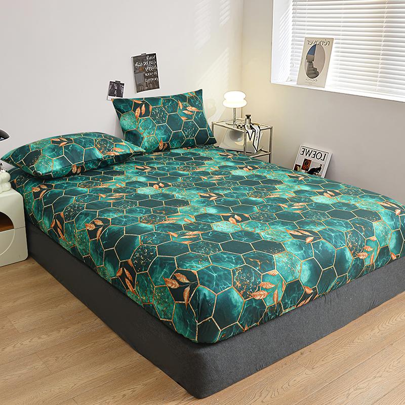 Elegant borstad lakansväv i polyester - Lyxig känsla, Lättskött, Enkelsäng/Dubbelsäng/Kingsize/Queensize