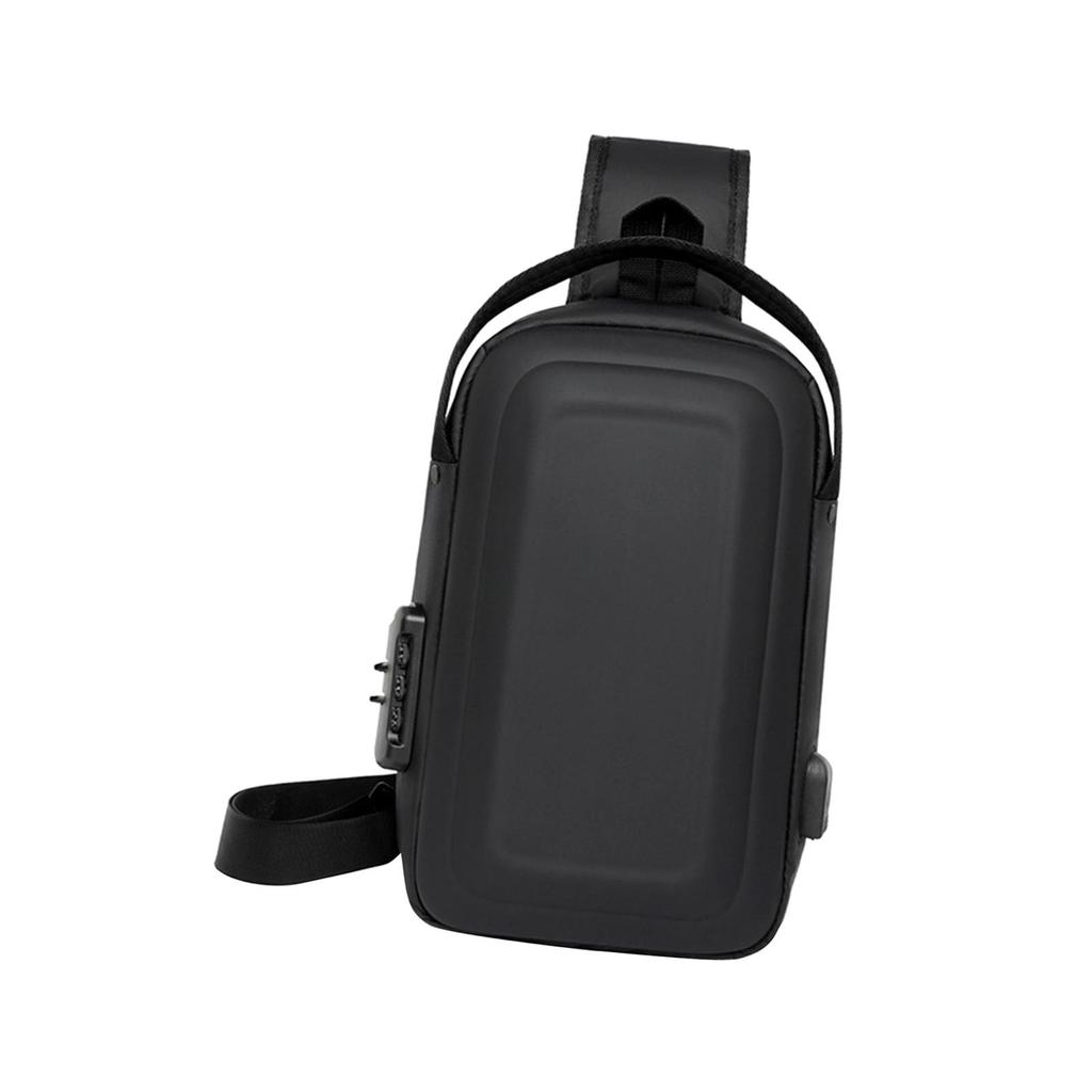 Men Chest Bag Handbag Water Resistant Wear Resistant Portable Hard Case Chest Pack for Running Cycling Biking Travel Hiking