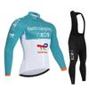 Ineos 2026 Team Autumn Long Sleeve Cycling Jersey Set Bib Pants Ropa Ciclismo Clothing Bike Uniform Men Bicycle Clothes Mailllot