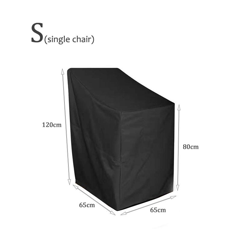 Polyester Chair Cover Waterproof Breathable Dust-proof with PVC Coating, Suitable for Outdoor Use in Patios, Gardens, Backya