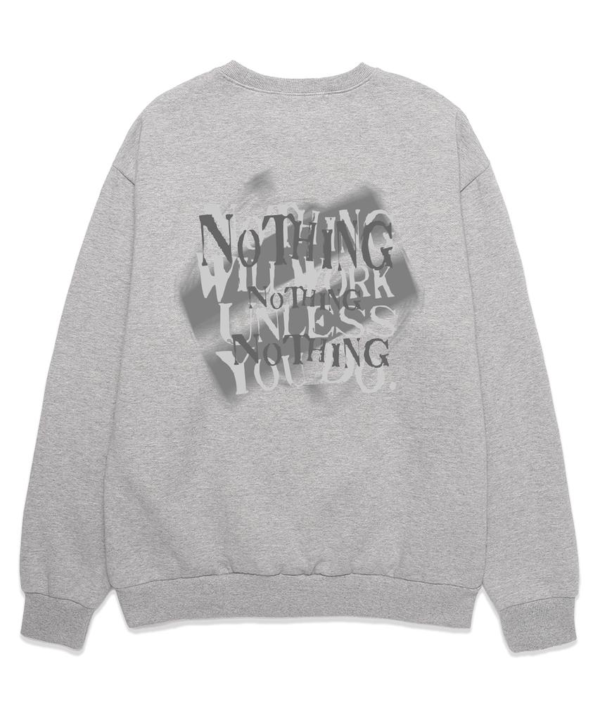 SHIRTER Nothing Blur Sweatshirt (Sls026) Melange Gray (Type B)