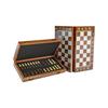 KNK Premium Chess Board Set Foldable 15x15 Inches Anti-Scratch Padded Storage 32 Wooden Chess Pieces Classic Game for Adults & Kids Travel Brown