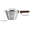 100ml Stainless Steel Coffee Extraction Cup Ergonomic Handle for Espresso Machine Parts 3x1.8inch V