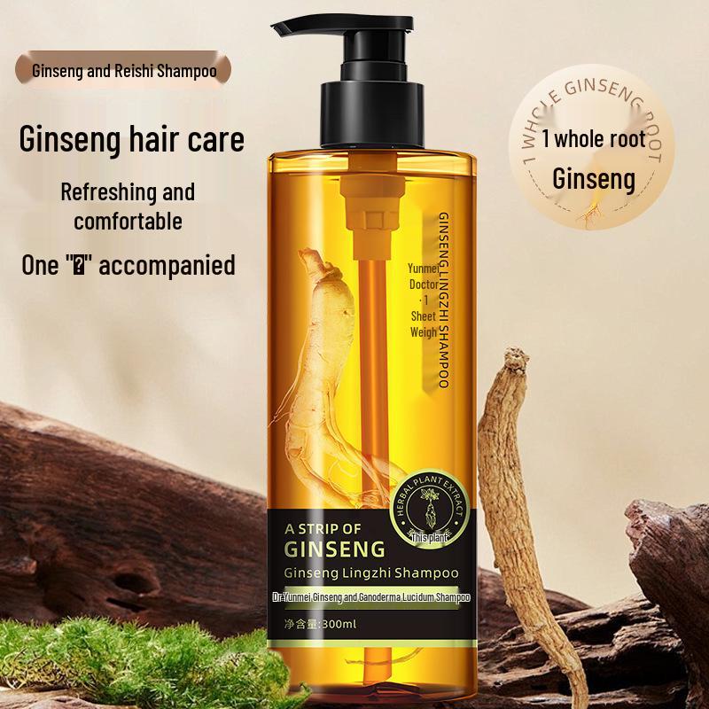 Yunmei Ginseng & Reishi Haarwachstums-Shampoo - Glänzend Schwarz Pflanzenextrakt Formel