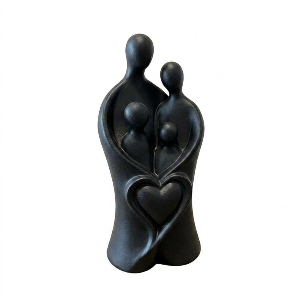 Unique Sculpture of A Family Hugging of Four Abstract Heart Family Sculpture  Bedroom Decor