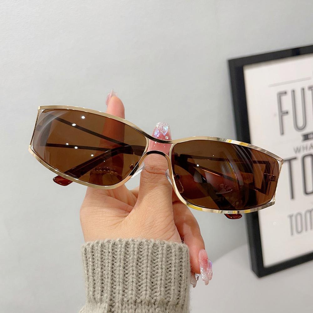 Y2k Sunglasses Optical Women'S Sunglasses Uv400 Riding Shades Avant-Garde Driving Sun Glasses For Cycling Fashionable Outfits