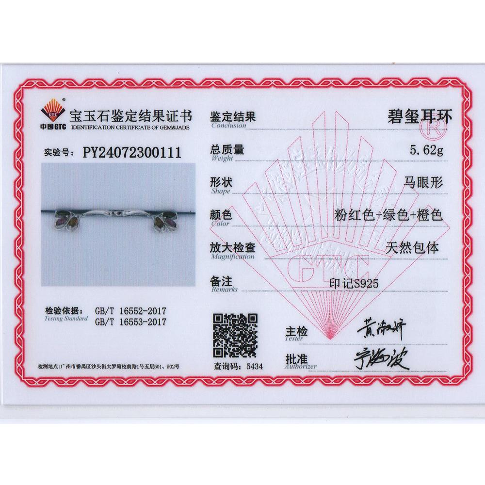 Luxury Precious Natural tourmaline Ring Earrings Jewelry Set 925 Silver Rare Gems fine jewelry Ladies Anniversary & Banquet Gift