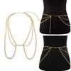 Women Adjustable Metal Body Chain For Casual Wear Formal Outfit And Cosplay Costumes