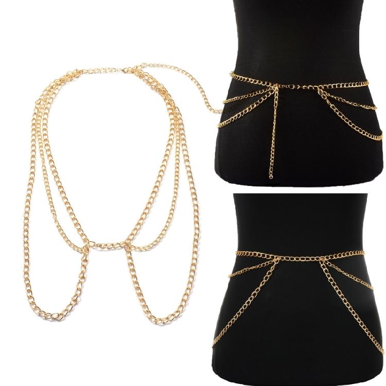 Women Adjustable Metal Body Chain For Casual Wear Formal Outfit And Cosplay Costumes