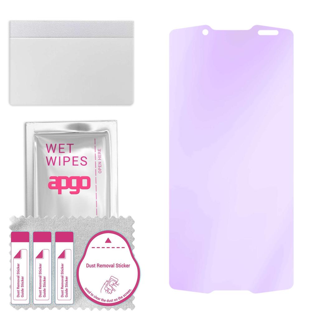 apgo Anti-Blue 9H Hybrid protective glass compatible with Cubot King Kong Mini, flexible nano glass, great replacement for tempered glass, scratch-res