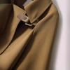 Women's Mid-Length British Style Khaki Trench Coat - Double-Breasted Spring/Autumn 2025 Trend