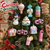 Christmas Tree Hanging Ornament New Year Xmas Tree Pendant Snowman Candy House Cake Hanging Decoration Navidad Gifts
