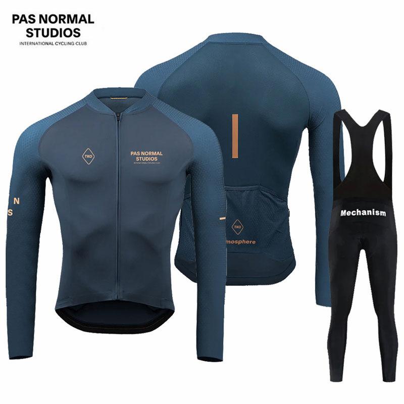 Cross-border Special PAS Long-sleeved Cycling Clothes Spring and Autumn Quick-drying Breathable Road Bike Clothes Mountain Bike Clothes Men's PNS