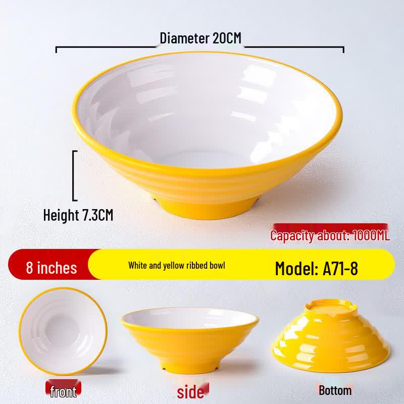 Handun Restaurant Melamine Noodle Bowls